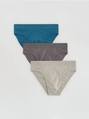 Reserved - Bawełniane slipy 3 pack - niebieski