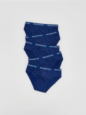 Reserved - Bawełniane slipy 5 pack - granatowy