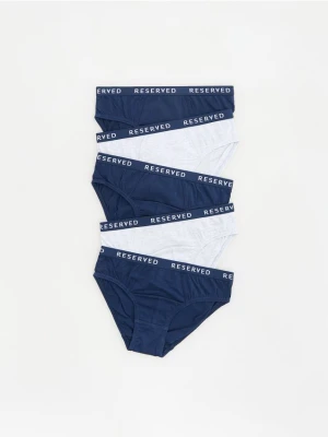 Reserved - Bawełniane slipy 5 pack - granatowy