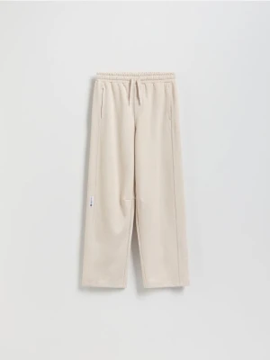 Reserved - Bawełniane spodnie - beżowy