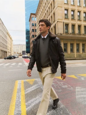 Reserved - Bawełniane spodnie carrot - beżowy