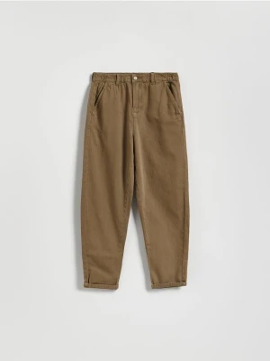 Zdjęcie produktu Reserved - Bawełniane spodnie chino - beżowy