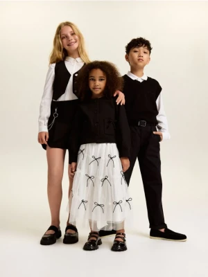 Reserved - Bawełniane spodnie chino - czarny