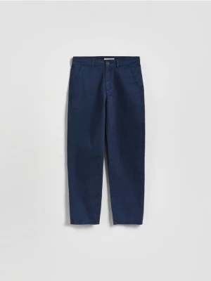 Reserved - Bawełniane spodnie chino - granatowy