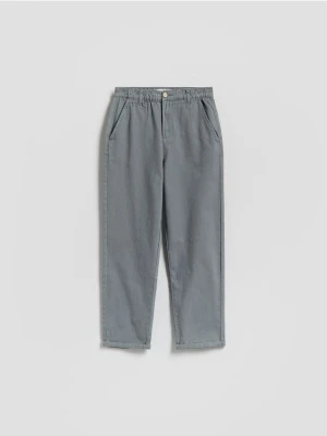 Reserved - Bawełniane spodnie chino - jasnoniebieski
