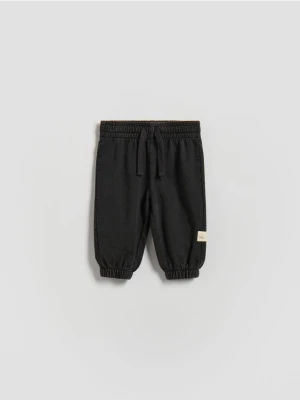 Reserved - Bawełniane spodnie - czarny