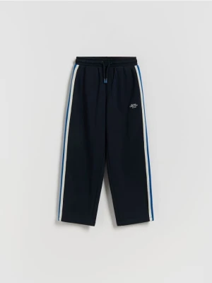 Reserved - Bawełniane spodnie - granatowy