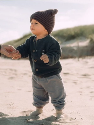 Reserved - Bawełniane spodnie - jasnoszary