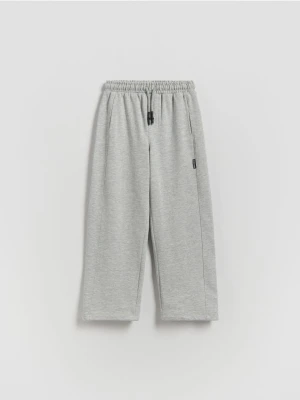 Reserved - Bawełniane spodnie - jasnoszary