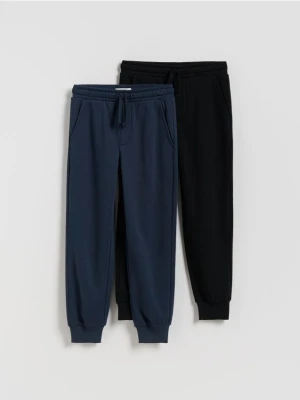 Reserved - Bawełniane spodnie jogger 2 pack - granatowy