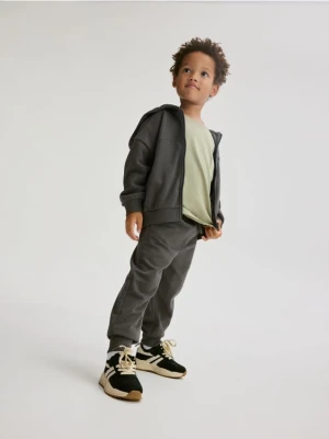 Reserved - Bawełniane spodnie jogger - ciemnoszary