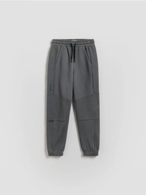 Reserved - Bawełniane spodnie jogger - ciemnoszary