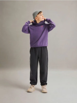 Reserved - Bawełniane spodnie jogger - ciemnoszary