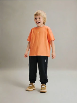 Reserved - Bawełniane spodnie jogger - czarny