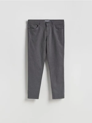 Reserved - Bawełniane spodnie slim fit - czarny