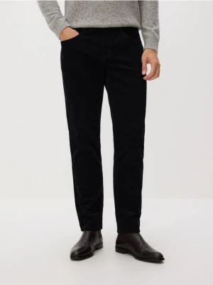 Reserved - Bawełniane spodnie slim fit - czarny