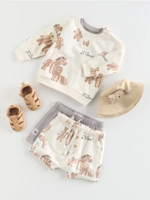 Reserved - Bawełniane szorty 2 pack - ciemnoszary