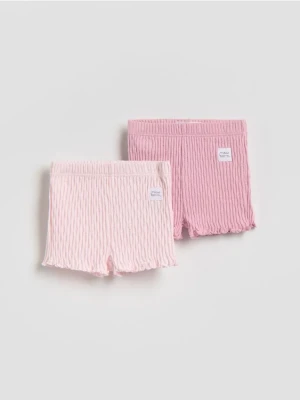 Reserved - Bawełniane szorty 2 pack - wielobarwny