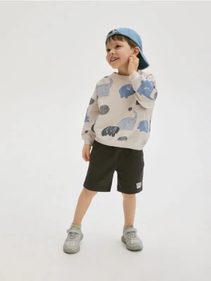 Reserved - Bawełniane szorty - ciemnoszary