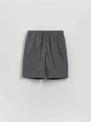 Reserved - Bawełniane szorty - ciemnoszary