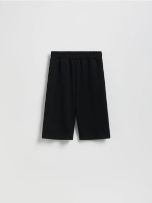 Reserved - Bawełniane szorty - czarny