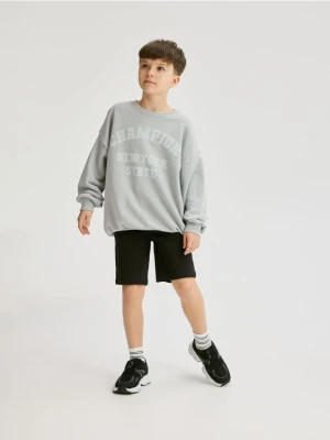 Reserved - Bawełniane szorty - czarny