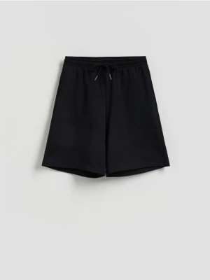 Reserved - Bawełniane szorty - czarny