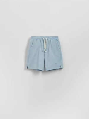 Reserved - Bawełniane szorty - jasnoniebieski