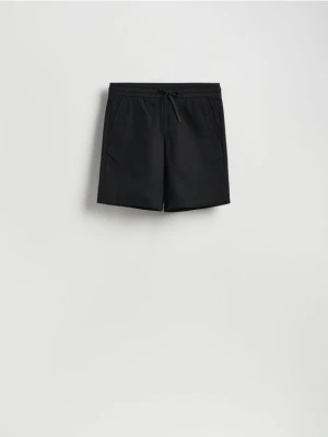 Reserved - Bawełniane szorty jogger - czarny