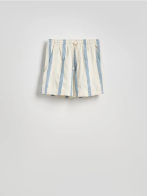 Reserved - Bawełniane szorty jogger - jasnoniebieski