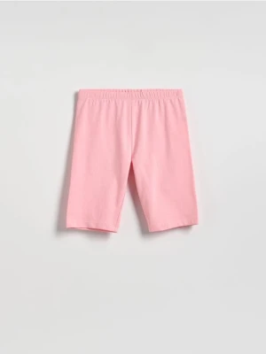 Reserved - Bawełniane szorty kolarki - różowy