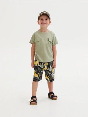 Reserved - Bawełniane szorty Król Lew - ciemnoszary