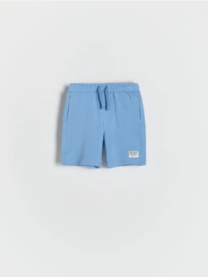 Reserved - Bawełniane szorty - niebieski