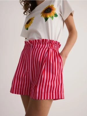 Reserved - Bawełniane szorty w paski - wielobarwny