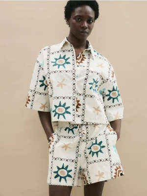 Reserved - Bawełniane szorty - wielobarwny