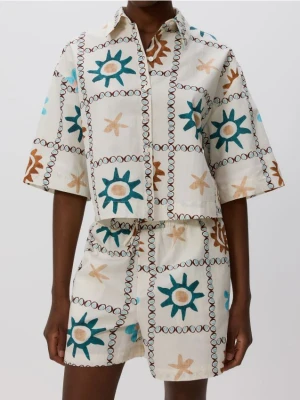 Reserved - Bawełniane szorty - wielobarwny