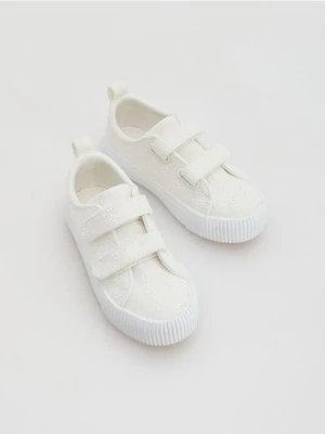 Reserved - Bawełniane trampki - biały