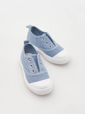 Reserved - Bawełniane trampki - jasnoniebieski