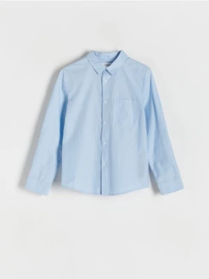 Reserved - Bawełniania koszula - niebieski