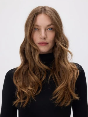 Reserved - Bawełniany golf - czarny