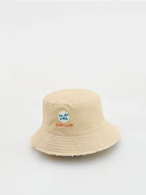 Reserved - Bawełniany kapelusz bucket - kremowy