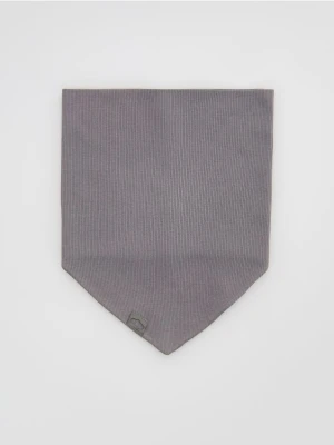 Reserved - Bawełniany komin z naszywką - ciemnoszary