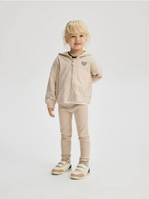 Reserved - Bawełniany komplet - beżowy