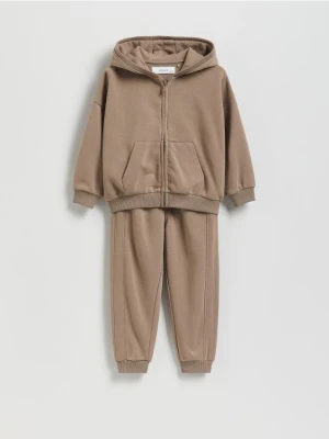Reserved - Bawełniany komplet - beżowy