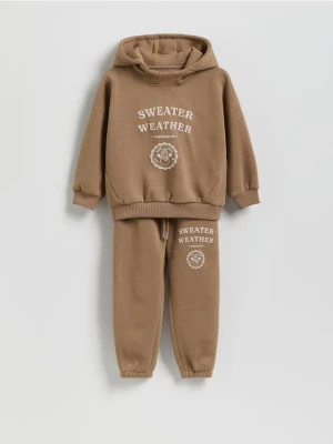 Reserved - Bawełniany komplet - beżowy