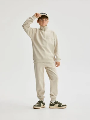 Reserved - Bawełniany komplet - beżowy