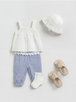 Reserved - Bawełniany komplet - biały