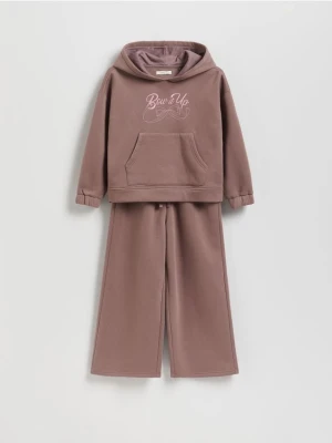 Reserved - Bawełniany komplet - brązowy