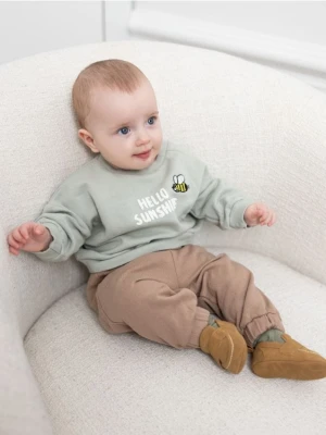 Reserved - Bawełniany komplet - brązowy