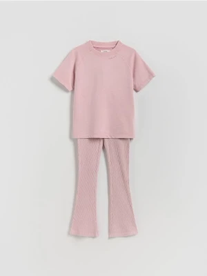 Reserved - Bawełniany komplet - brudny róż